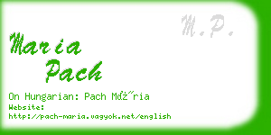 maria pach business card